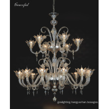 Beautiful Clear Modern Glass Pendant Chandelier (81040-12+6)